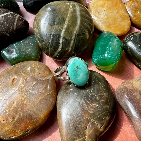 💥❤️💯Turquoise Silver Ring - Picture 3 of 8